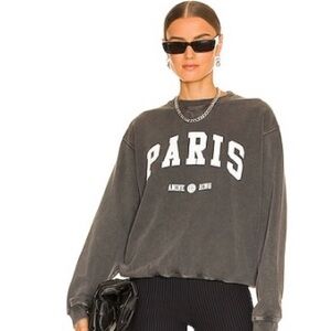 Anine Bing Paris Sweatshirt - Charcoal